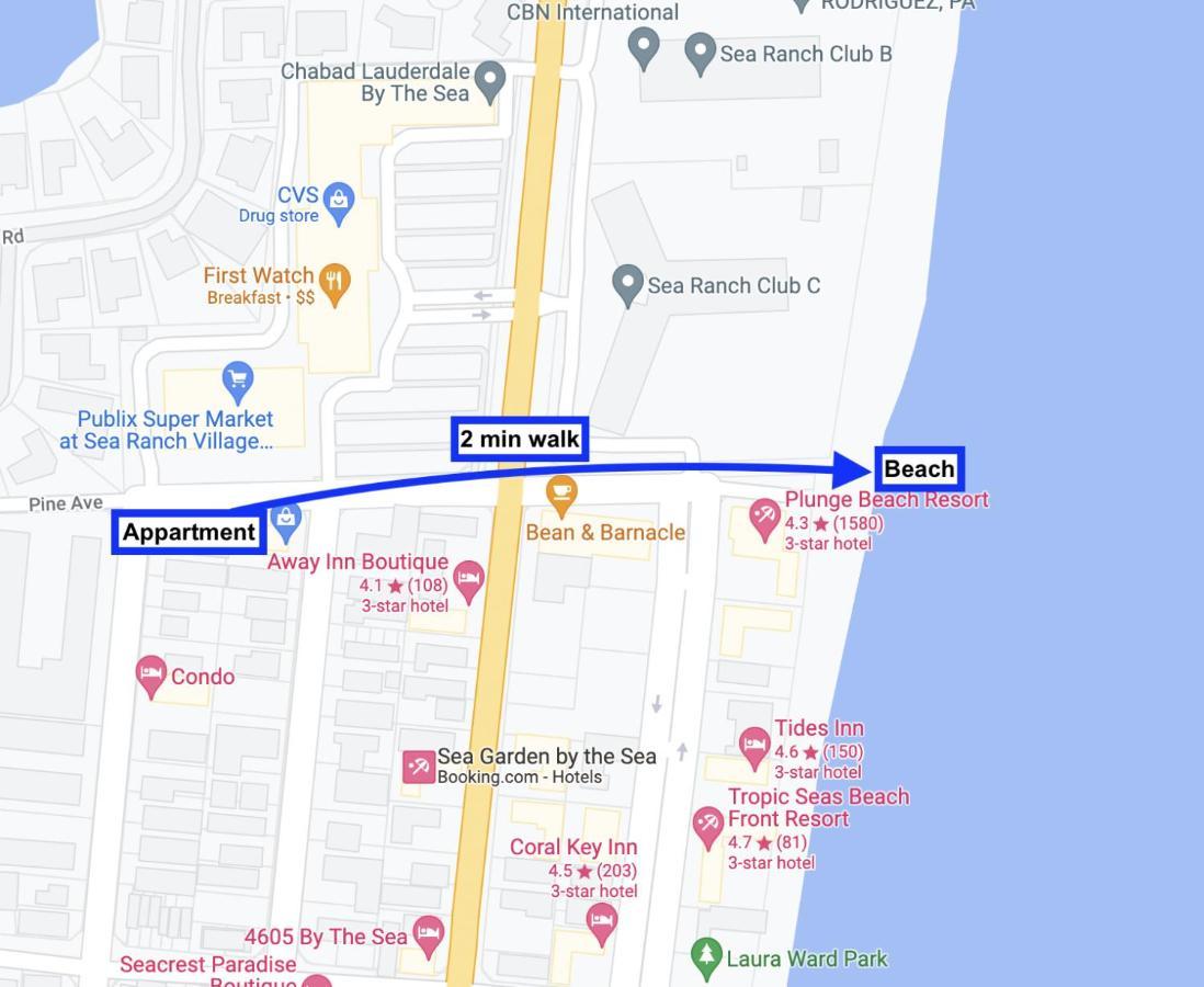 Great Location Condo 2 Min Walk From The Beach フォート・ローダーデール エクステリア 写真